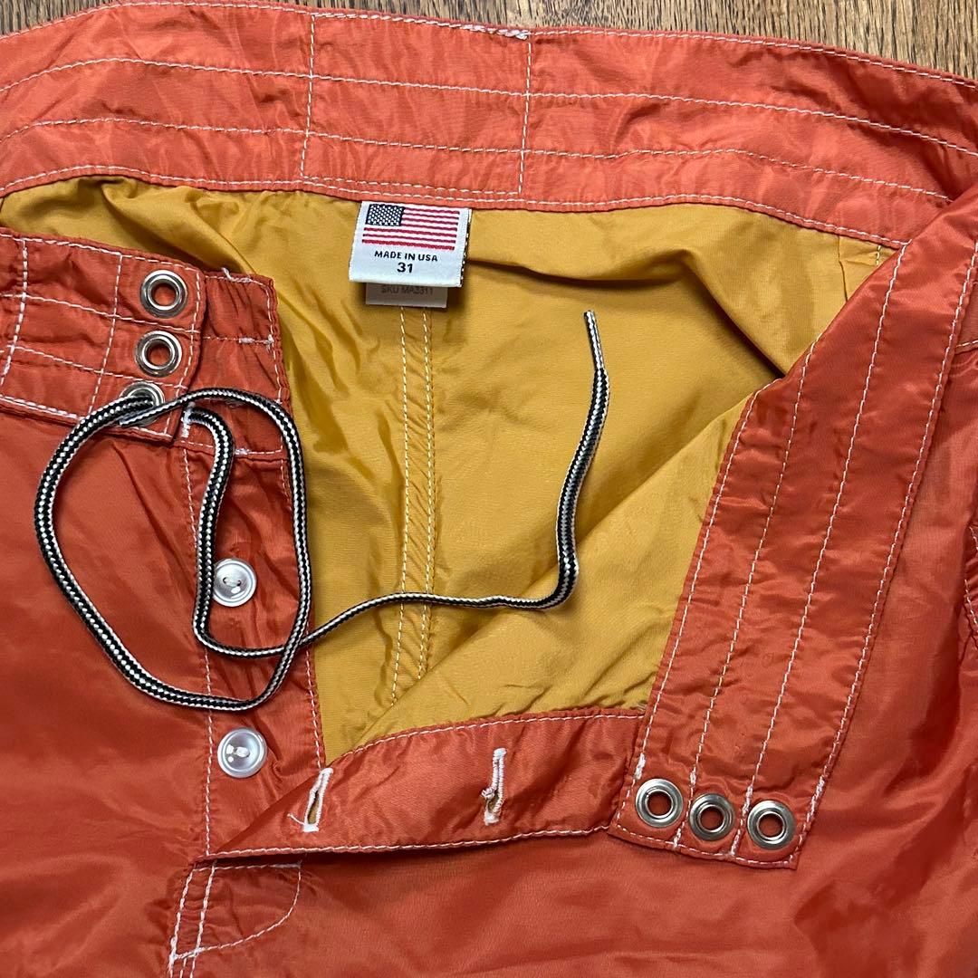 【新品】BIRDWELL / バードウェル ボードショーツ オレンジ USA製