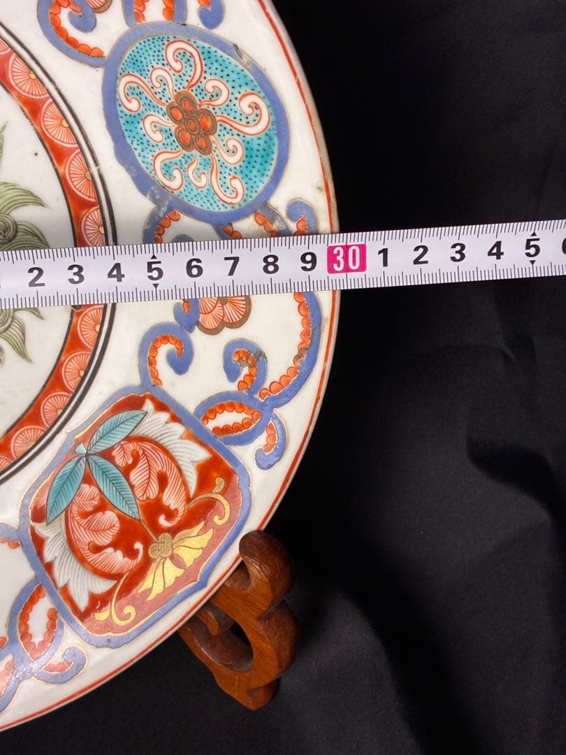 NBK99 伊万里？獅子 色絵皿