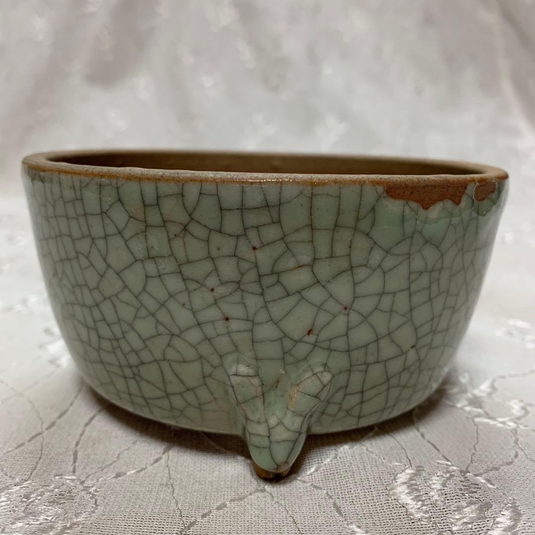 康頁求之　明治十八年　盆栽鉢　丸