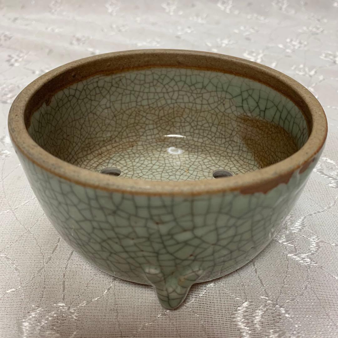 康頁求之　明治十八年　盆栽鉢　丸