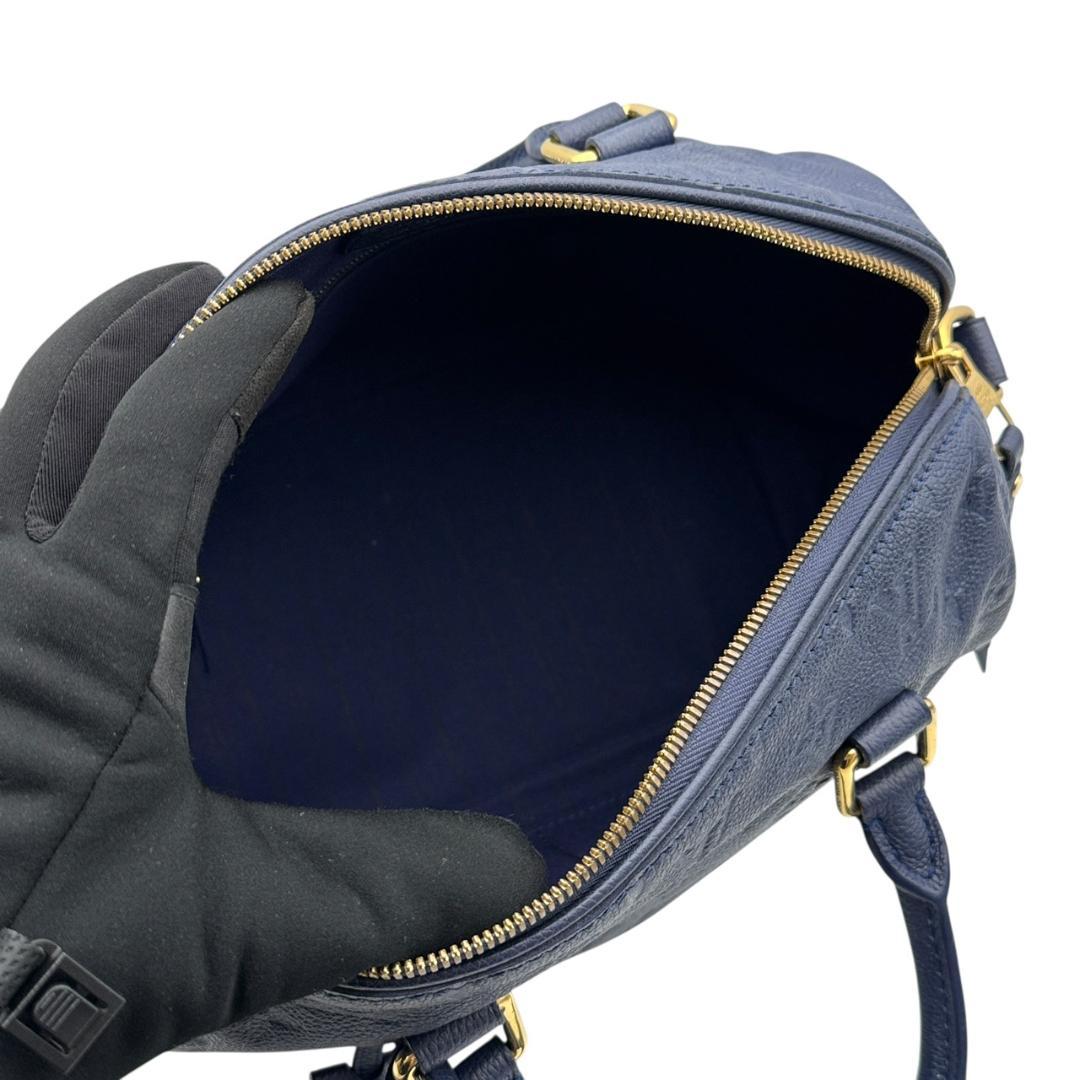 【未使用に近い】ルイヴィトン アンプラント スピーディ 25 ハンドバッグ 紺色