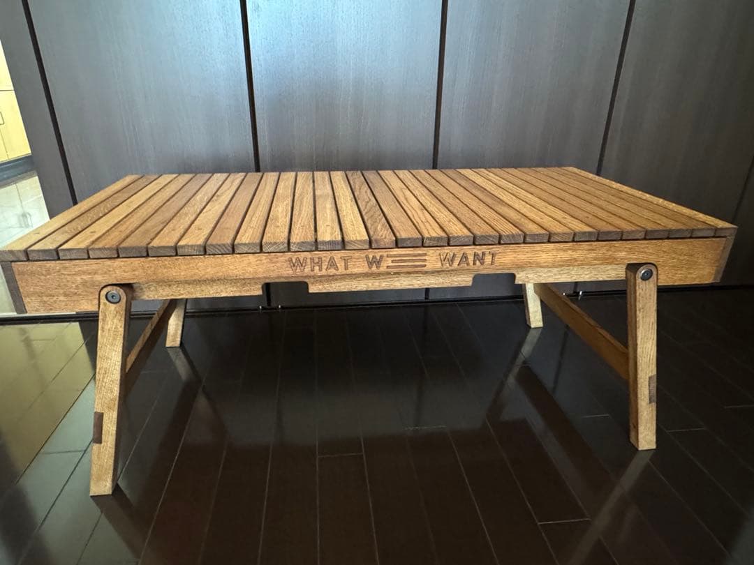 what we want エクステンションテーブル ナラ ケース付き