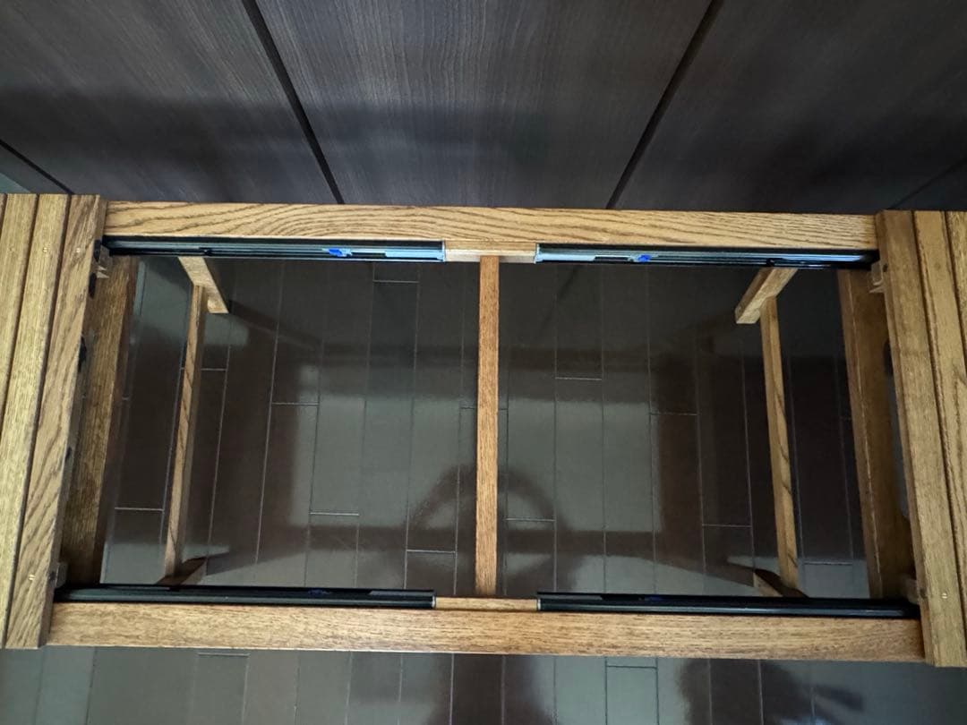 what we want エクステンションテーブル ナラ ケース付き