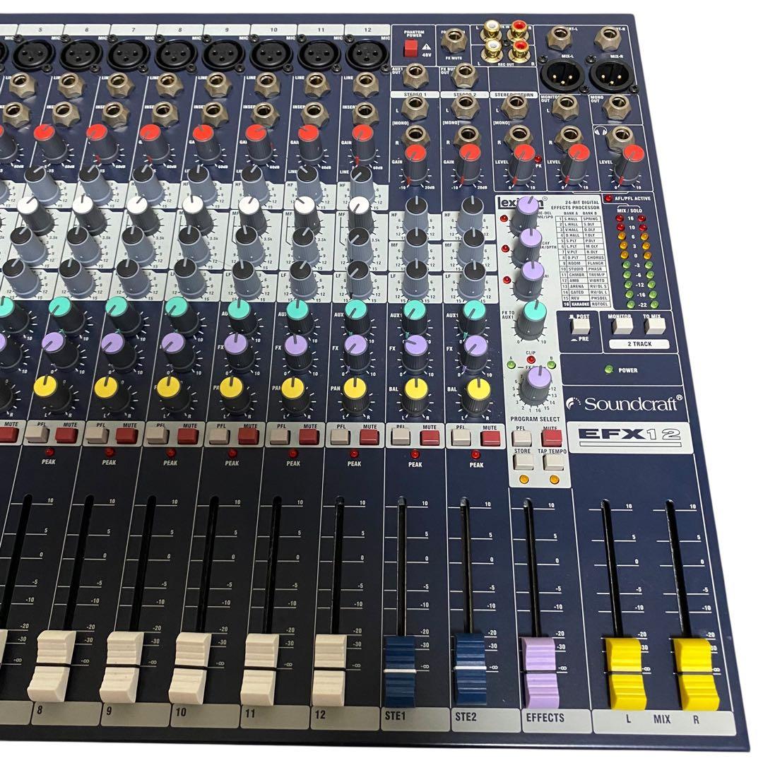 【美品】soundcraft EFX12 アナログミキサー　高音質