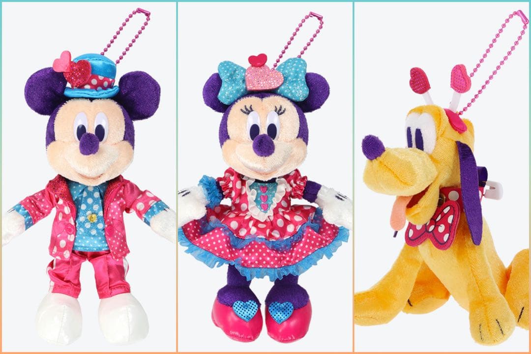 パルパルーザ ミニーのファンダーランド ぬいぐるみバッジ　3点セット