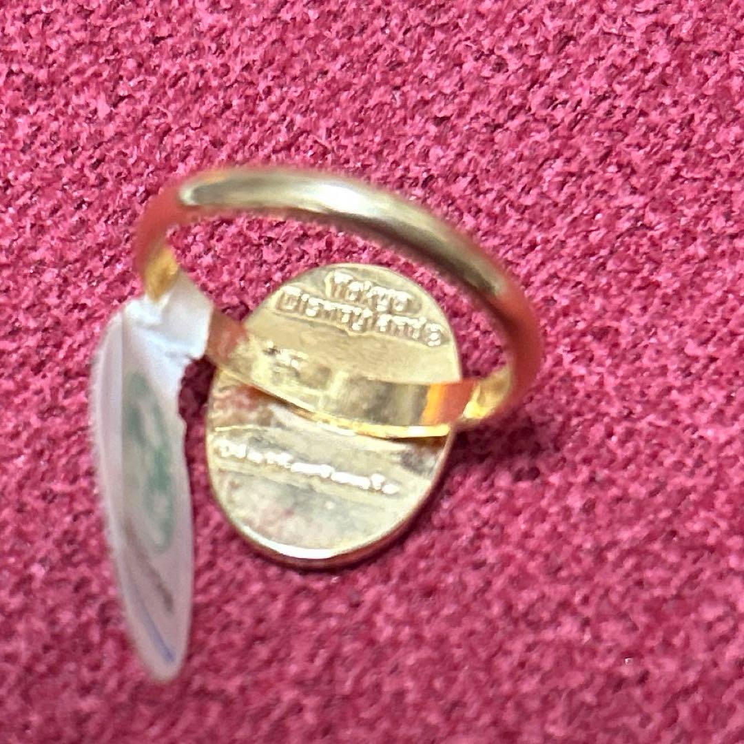 ヴィンテージ　ミッキーマウス　ゴールドリング　指輪フリーサイズ　レア