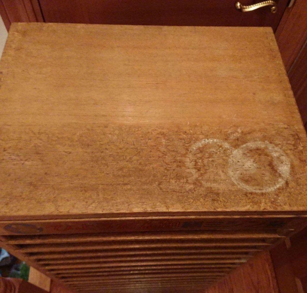 アンティーク　古道具　 木製ラック　裁縫箱　店舗什器