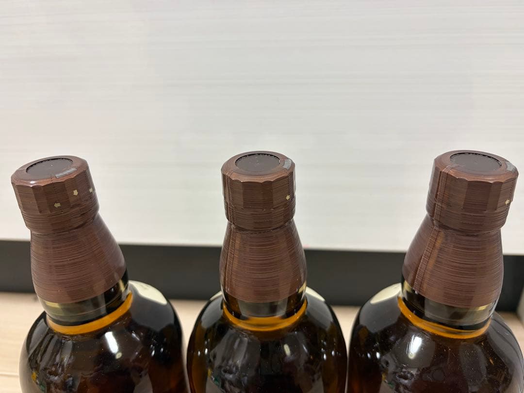 3本 山崎シングルモルトウイスキー 700ml 箱なし
