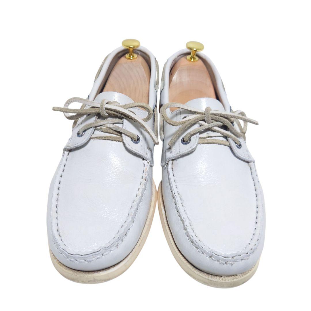 Paraboot パラブーツ デッキシューズ モカシン 白 8.5 レザー