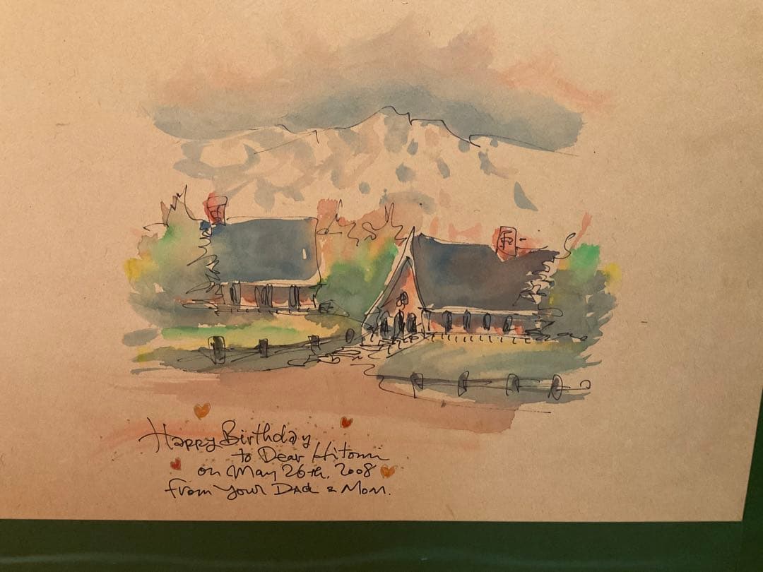 織田義郎　「ノイシュバンシュタイン城」　リトグラフ　直筆サイン・エディション有り