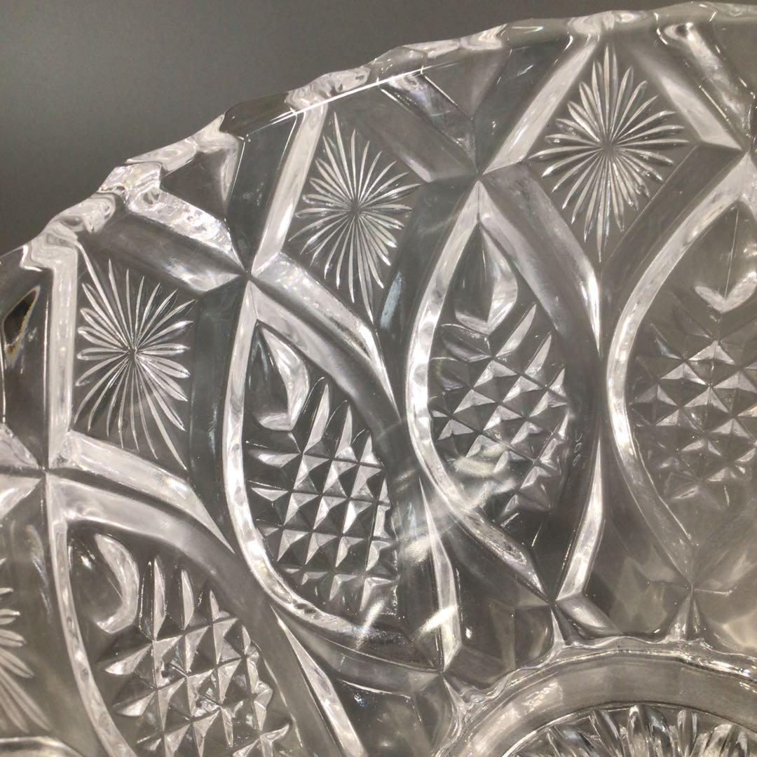 Ｐ４４８　水指　『清昌堂造』『江戸切子』『ガラス水指』『義山鉢』　紙箱　茶道具