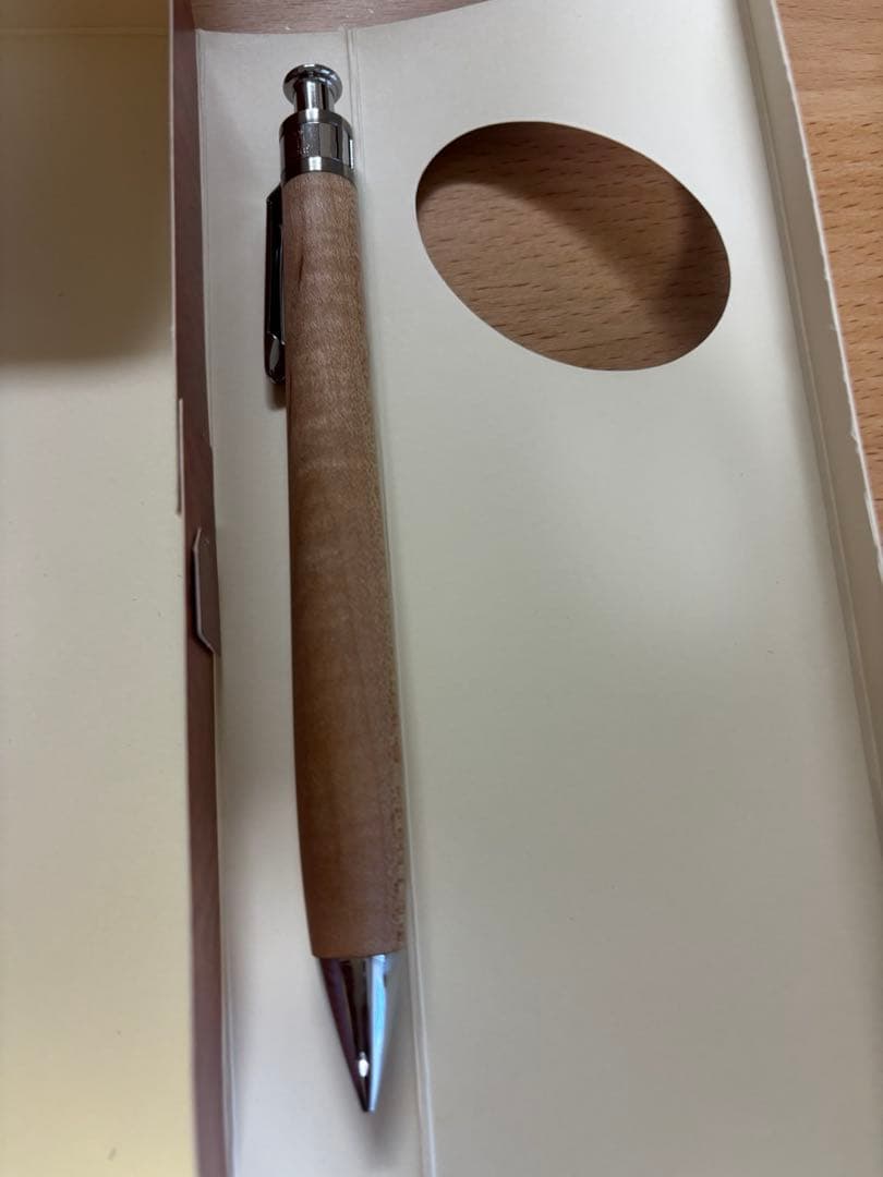 楓　縮木　木軸　杢　ペンシル楔　0.5mm 工房楔　シャープペンシル