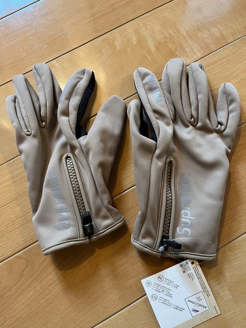 Supreme WINDSTOPPER Zip Gloves Taupe 新品