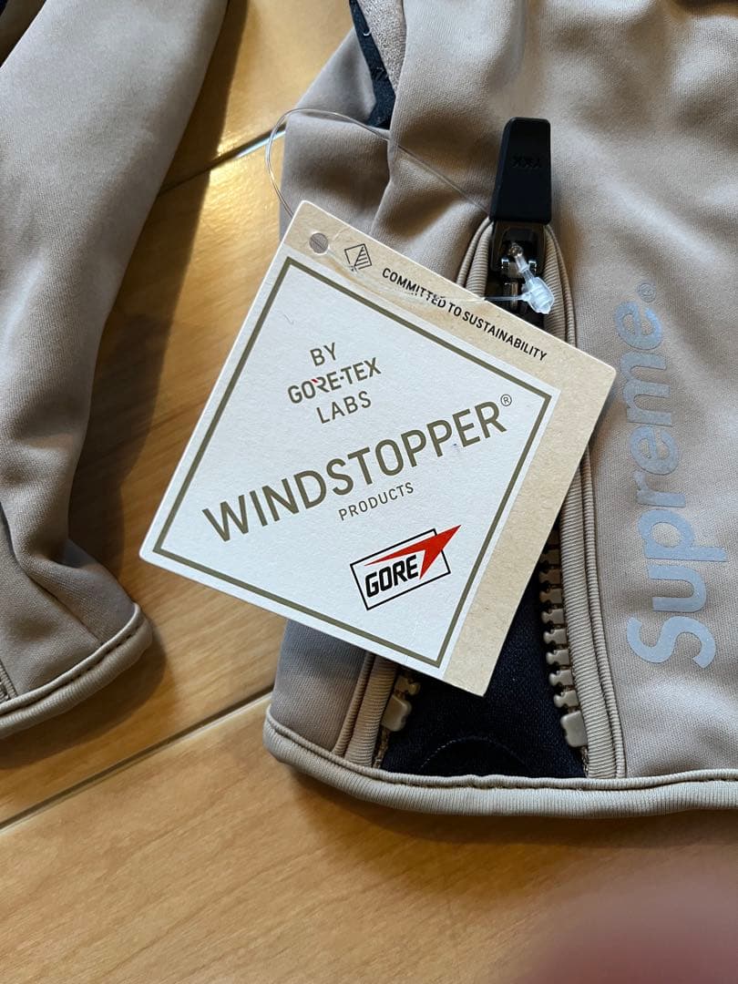 Supreme WINDSTOPPER Zip Gloves Taupe 新品