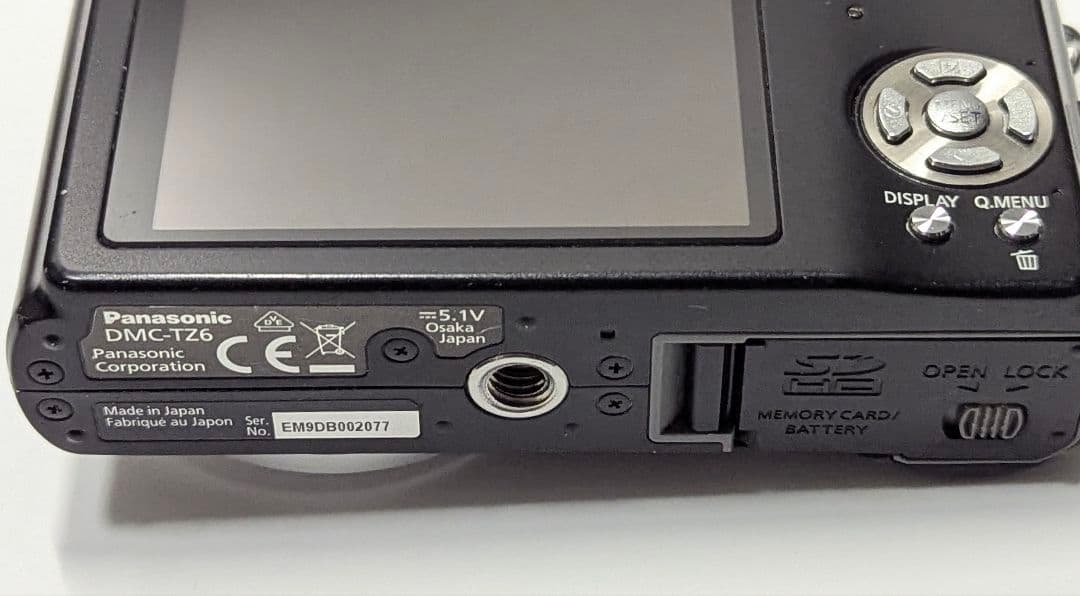 Panasonic DMC-TZ6 LEICAレンズ デジタルカメラ 動作品