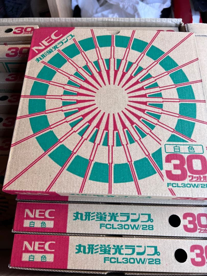 NEC 丸形蛍光灯 FCL30W/28 30W 白色×17個