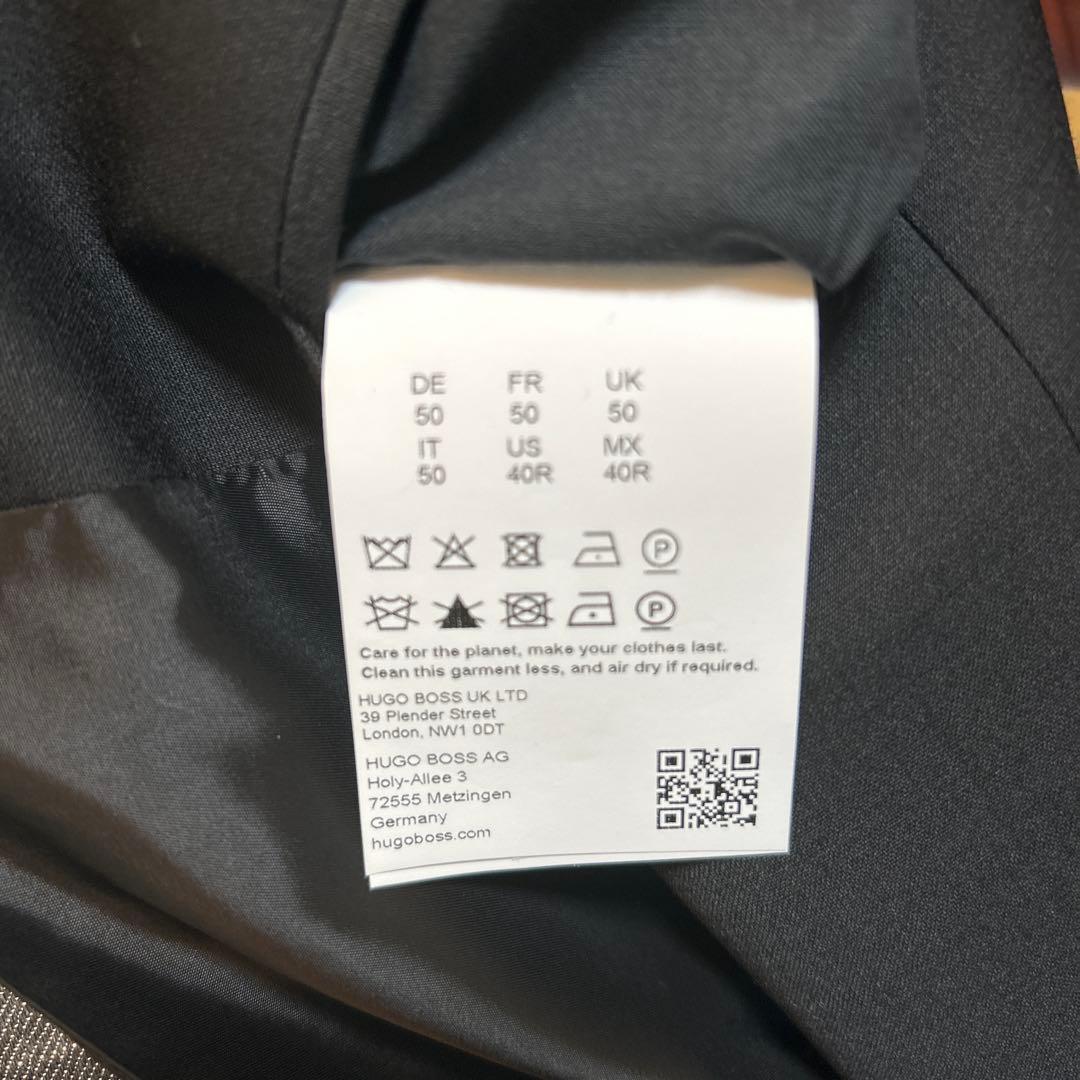 HUGO ヒューゴボス ブラック フォーマルベスト L/XL 極美品