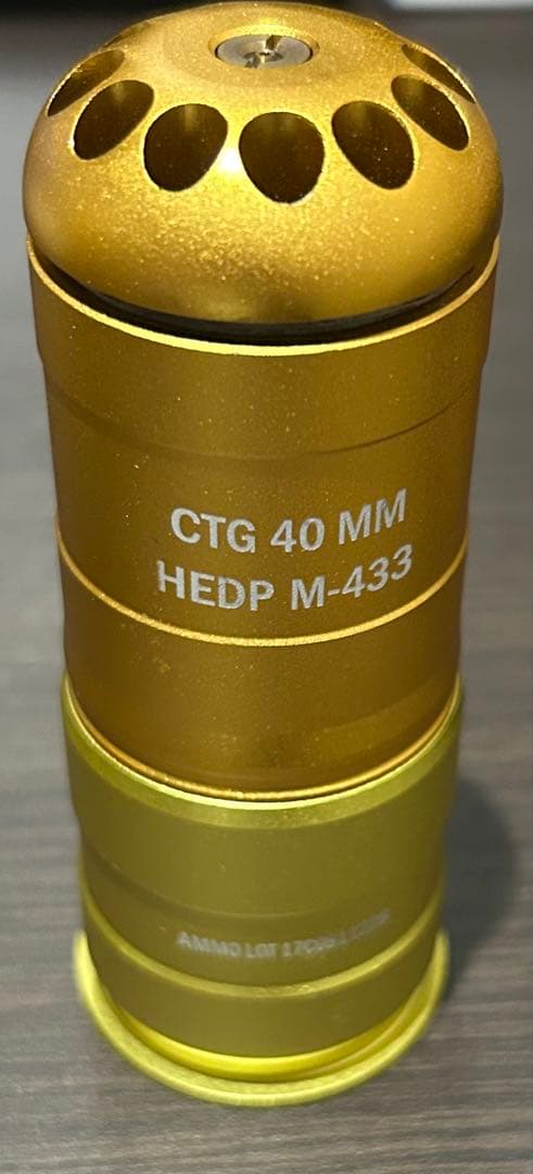 CTG 40 MM HEDP M-433 ゴールド 6個セット