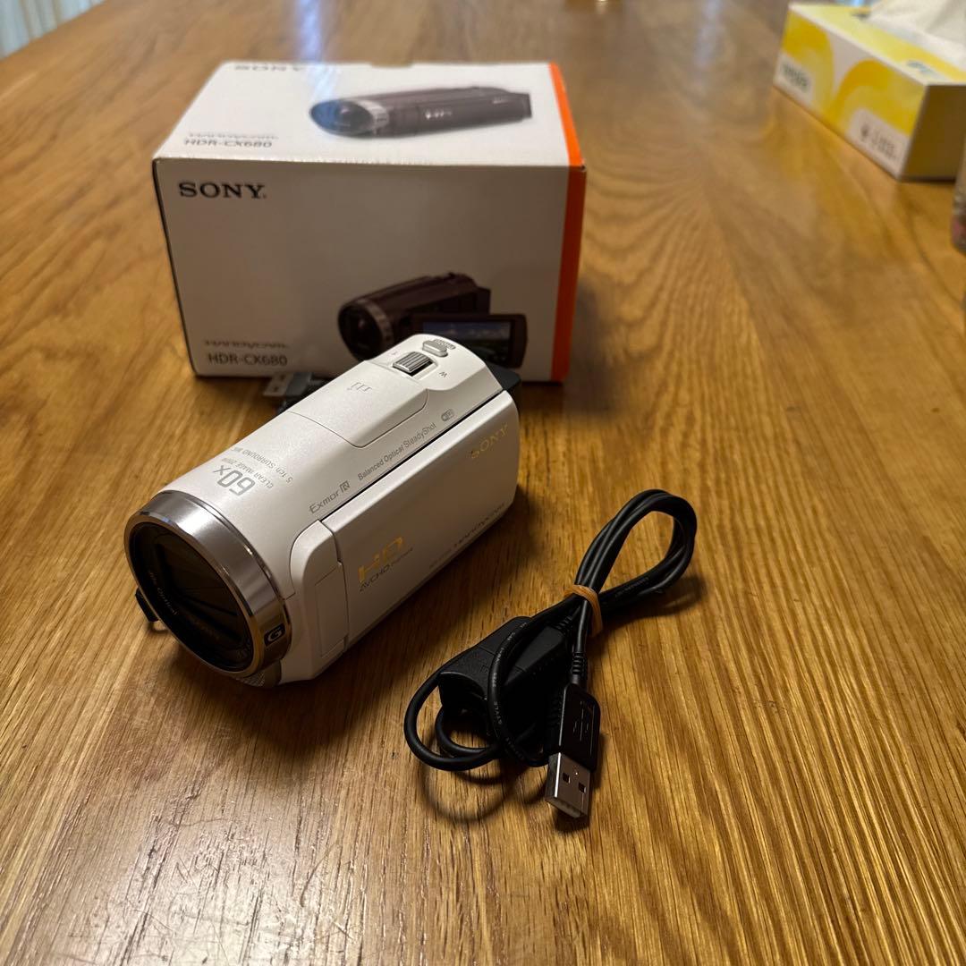 Sony HDR-CX680 ホワイト ビデオカメラ本体