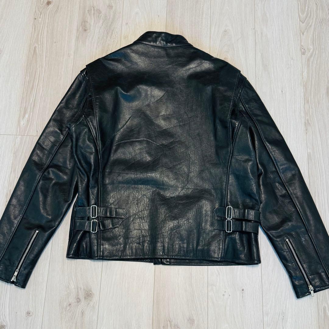 ホーンワークス　シングルライダース　バッファロー　バイカー　5L ブラック　水牛