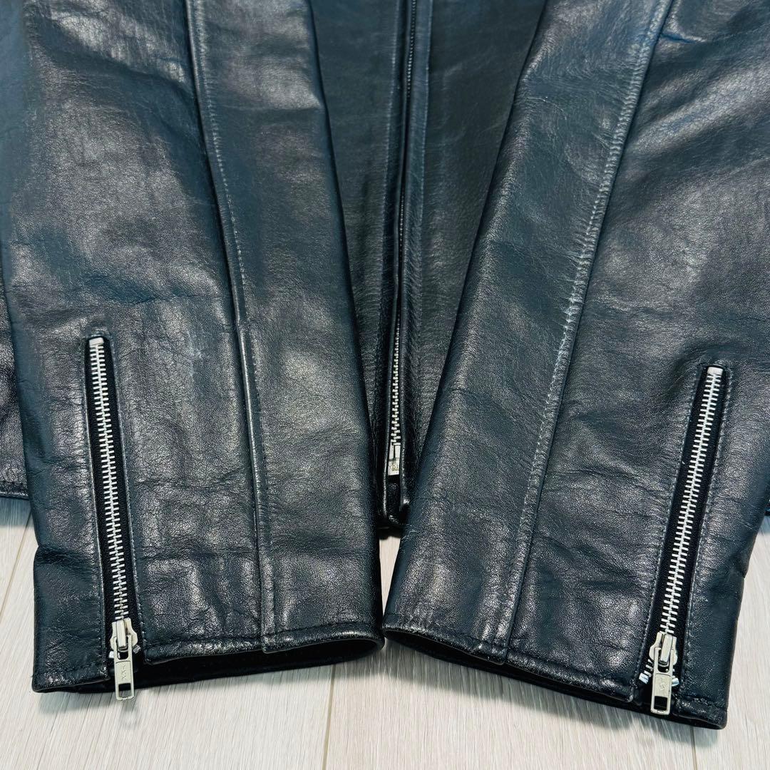 ホーンワークス　シングルライダース　バッファロー　バイカー　5L ブラック　水牛