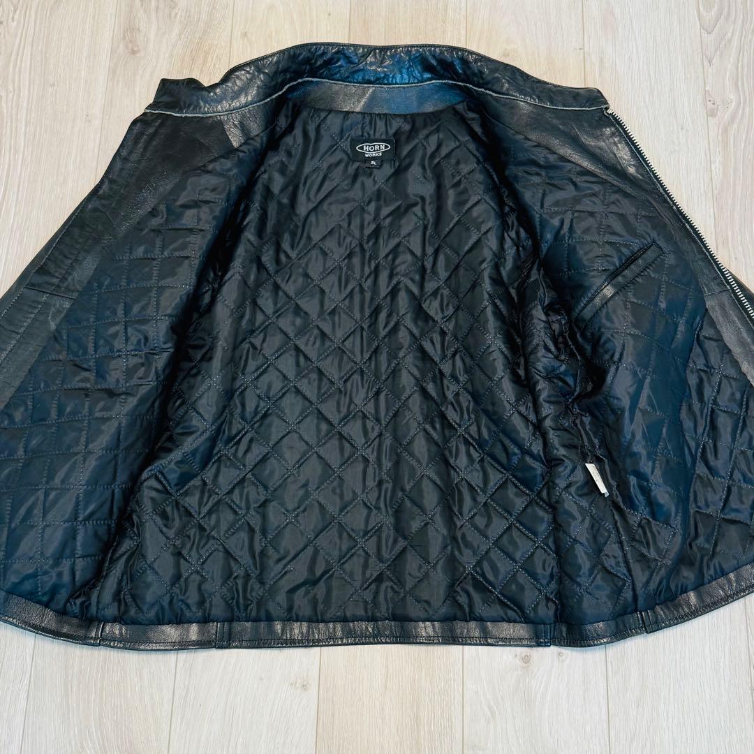 ホーンワークス　シングルライダース　バッファロー　バイカー　5L ブラック　水牛