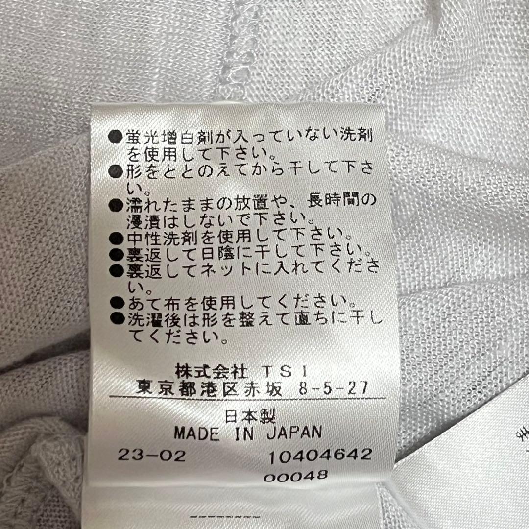 【美品】マーガレットハウエル　2023ss リネン100% ポロシャツ　グレー