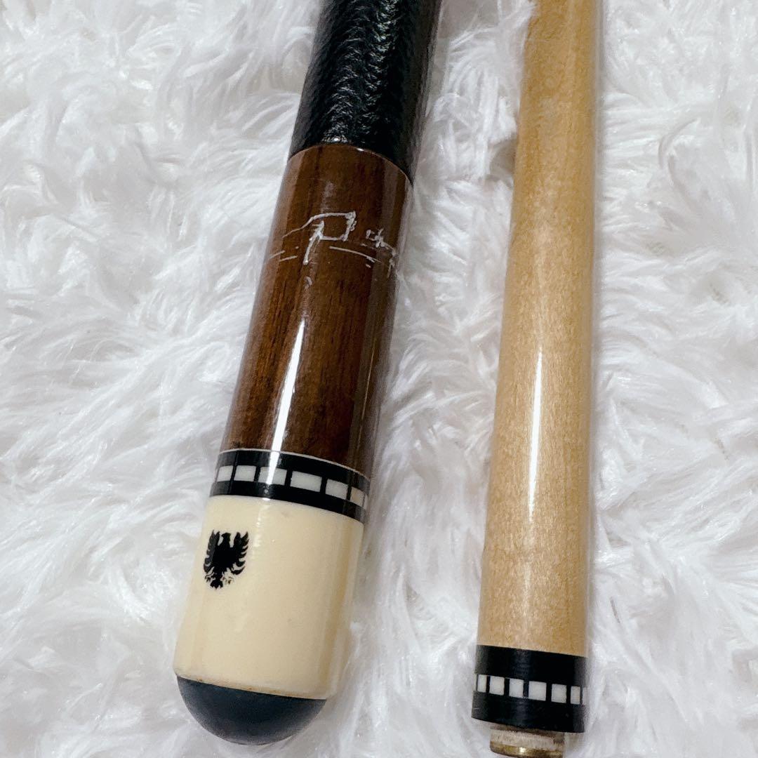 ヴィンテージ品 石垣キュー 2ピース ビリヤードキュー 革巻き/ハードケース付