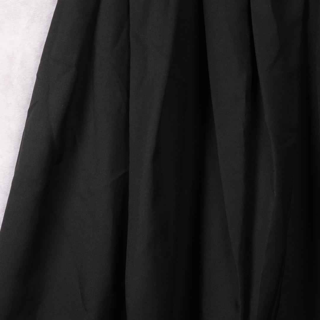 COMME des GARCONS　膝丈タックフレアスカート　ブラック