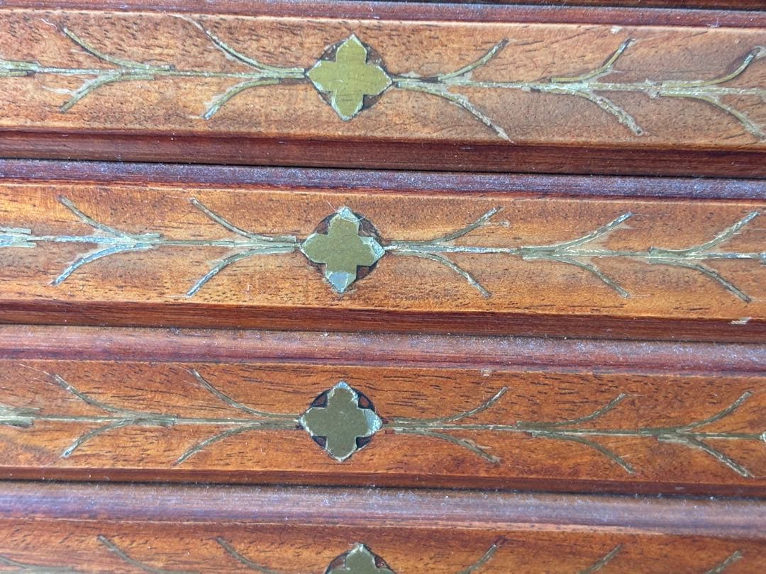 大特価！（59500円）アンティーク　ライディングビューロー　象嵌模様入り