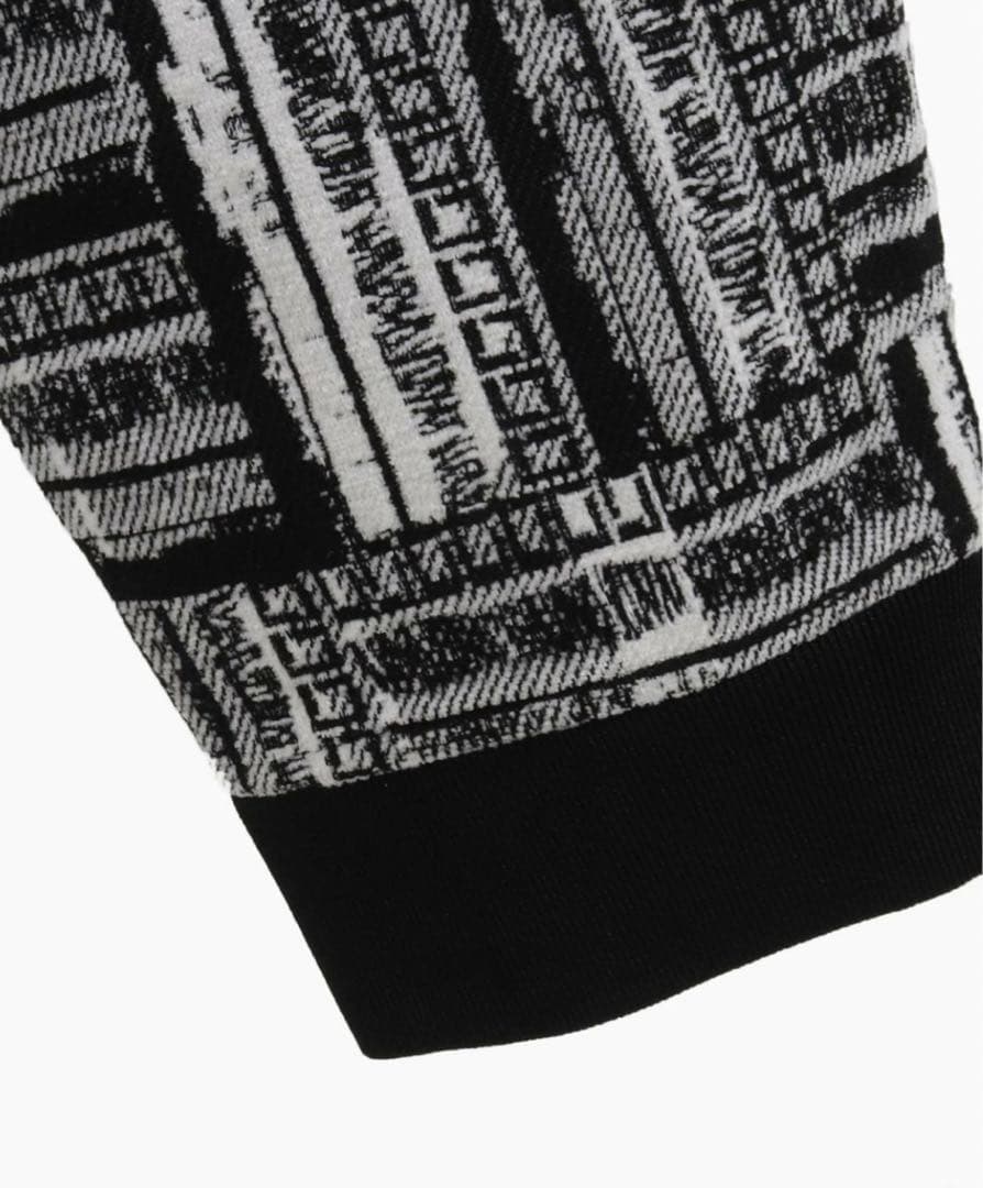 【新品未使用】CAMBIO カンビオ テーパードパンツ アンクル 総柄 白黒 S