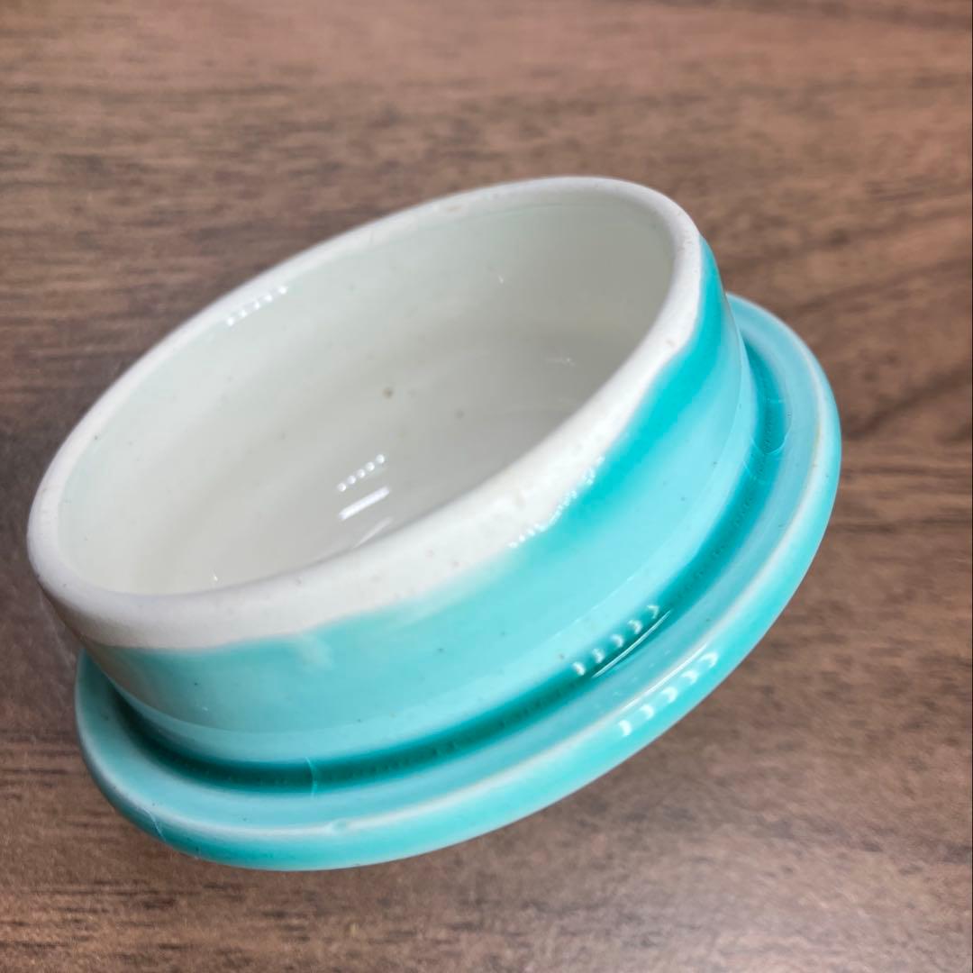 珉平焼　青釉　ティーポット　急須