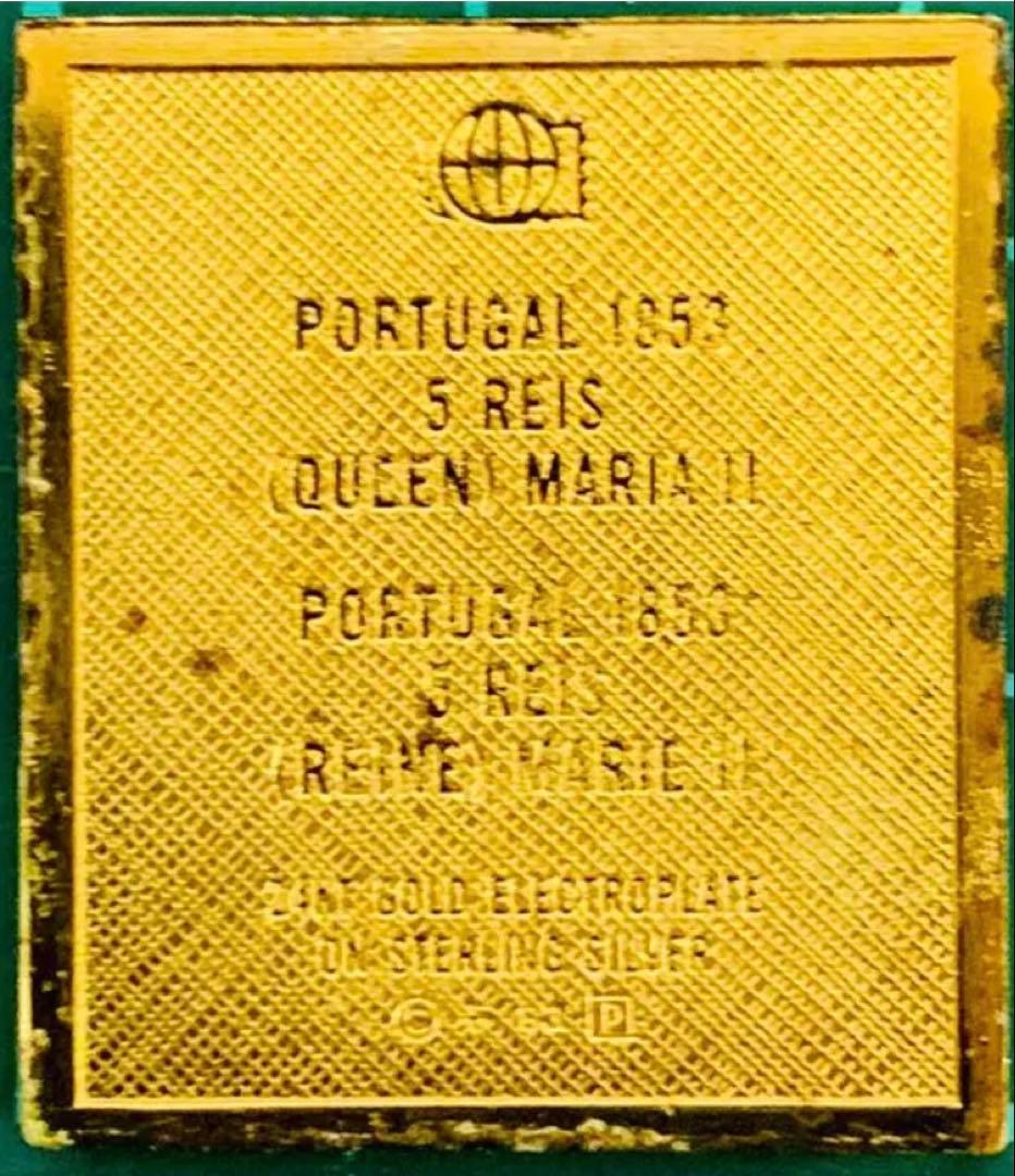 フランクリンミント 切手レプリカ世界の国々の最初の切手 ポルトガル 説明書付1枚