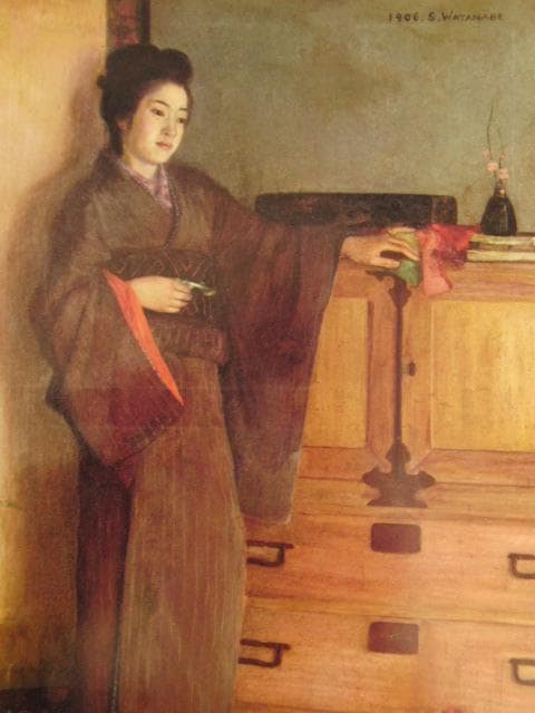 渡部審也、想い、希少な画集より、新品高級額・額装付、状態良好