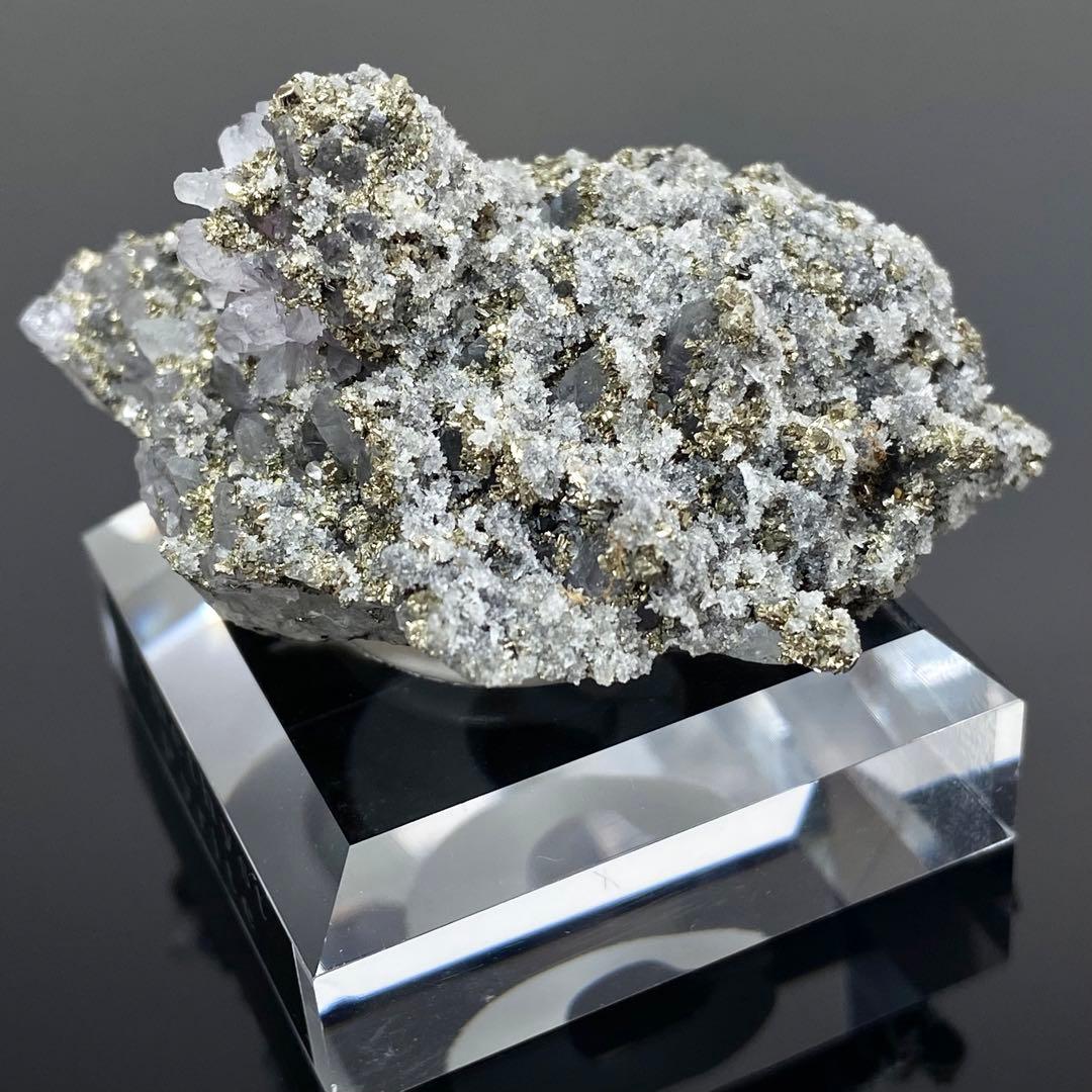 アメシスト　パイライト　紫水晶　黄鉄鉱　鉱物標本　天然石　ストーン　アメジスト