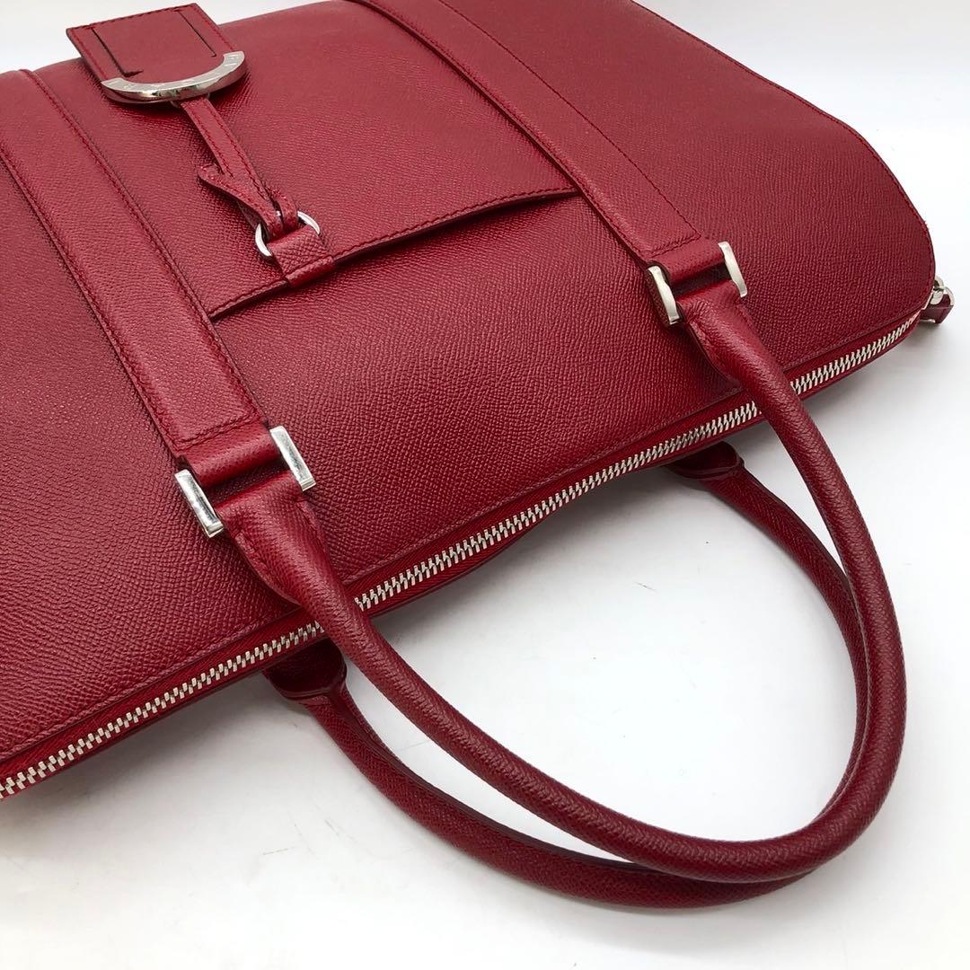 ✨極美品✨ブルガリマン ビジネスバッグ A4可能 パラジムロゴ金具 レザー