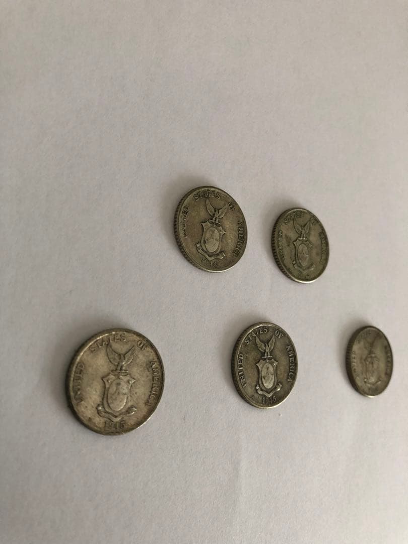 1944年45年フィリピン 20 センタボス  アンビルとハンマーを持つ女性5枚