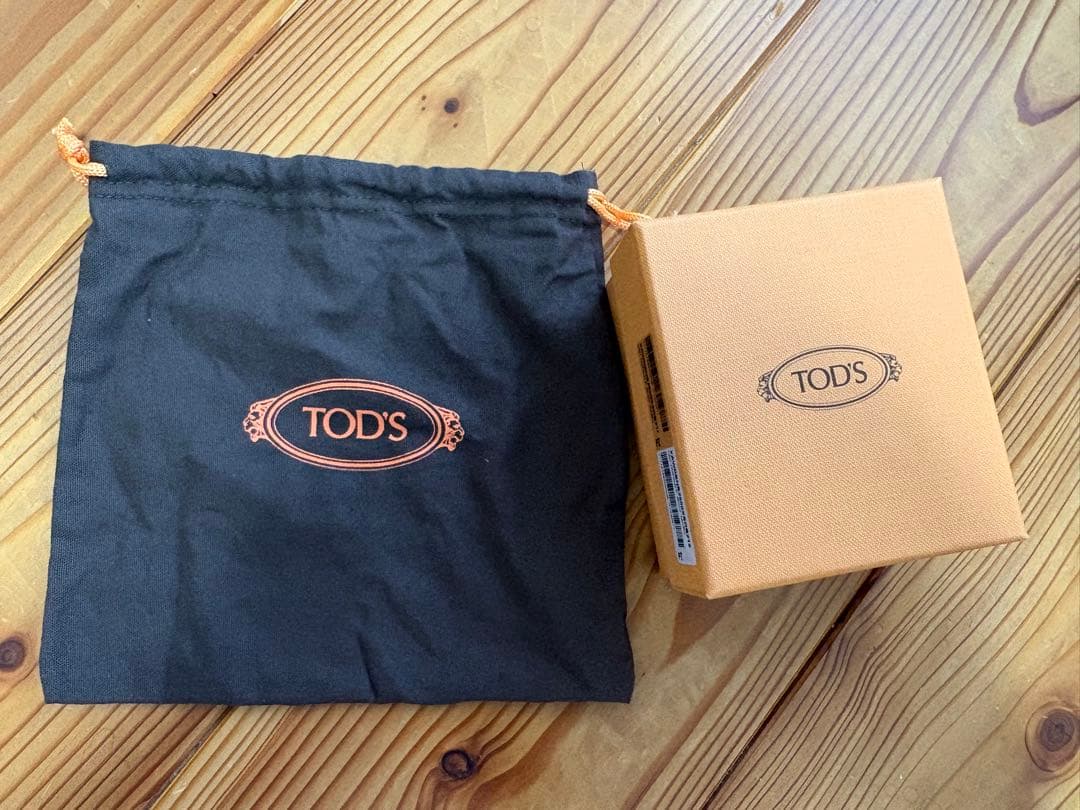 【美品】TOD'S ライトブルー 三つ折り財布