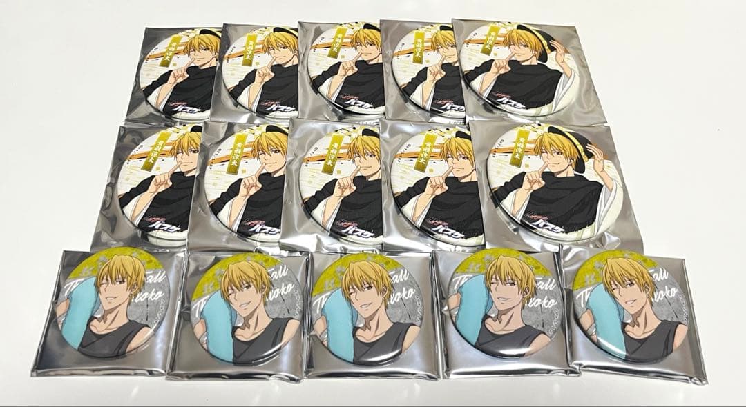 黒子のバスケ　黄瀬涼太　GIGO　コラボカフェ　缶バッジ