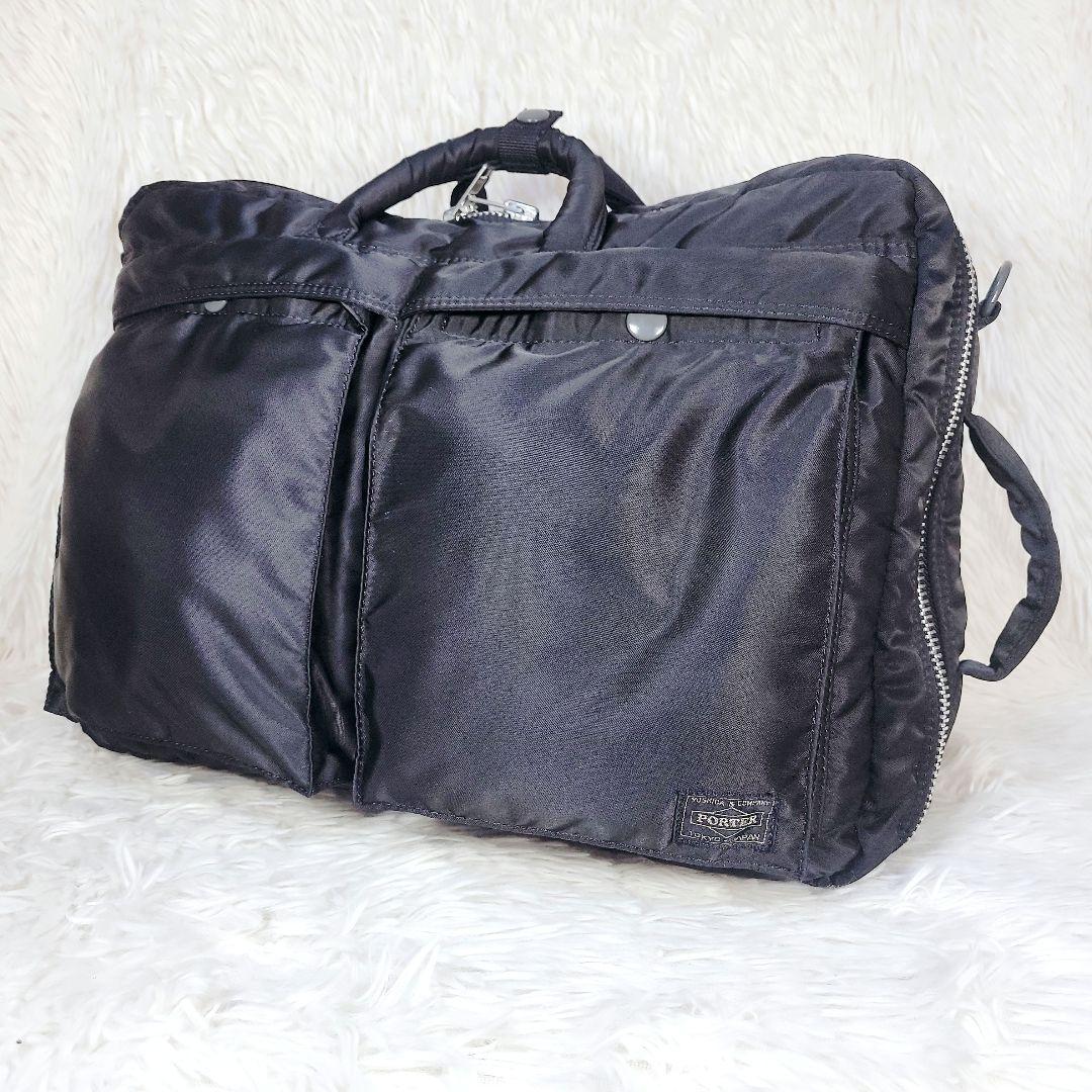 ロゴ綺麗 ✨ポーター PORTER 3way タンカー リュック ビジネスバック