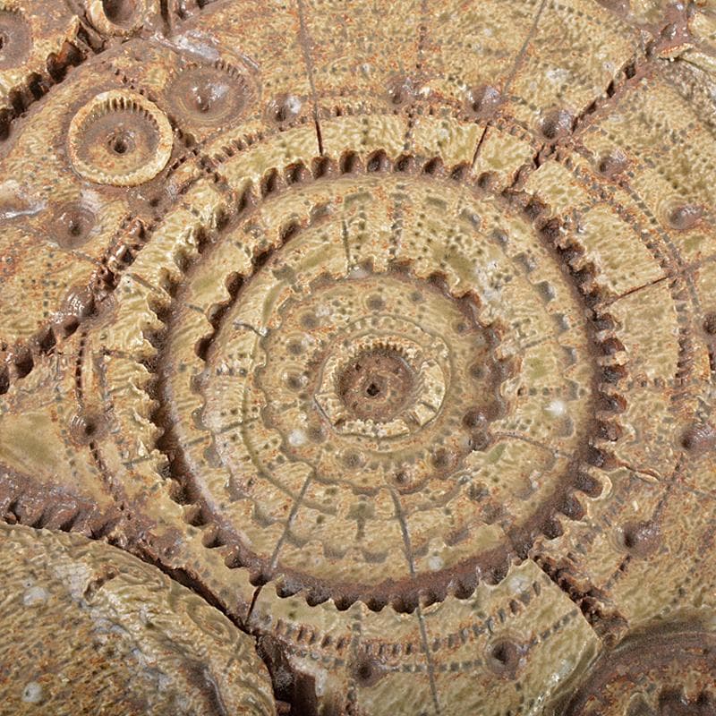 信楽焼　克銘　手のひらに羅針盤　置物　手のオブジェ　F　R5961B