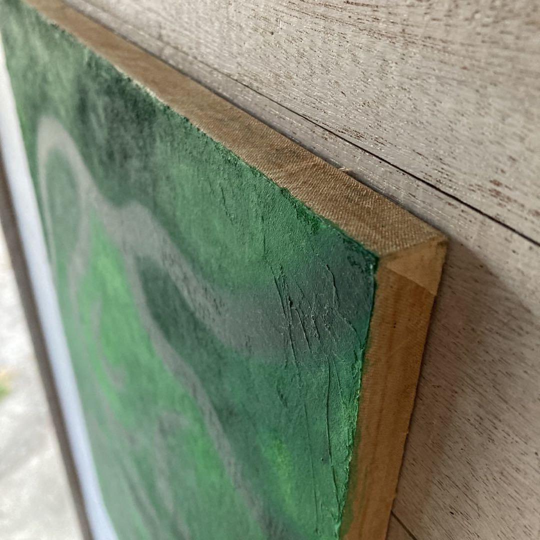 希少 古画 刀根広篤 「DSCF 0083」 油彩画 抽象画約 10号