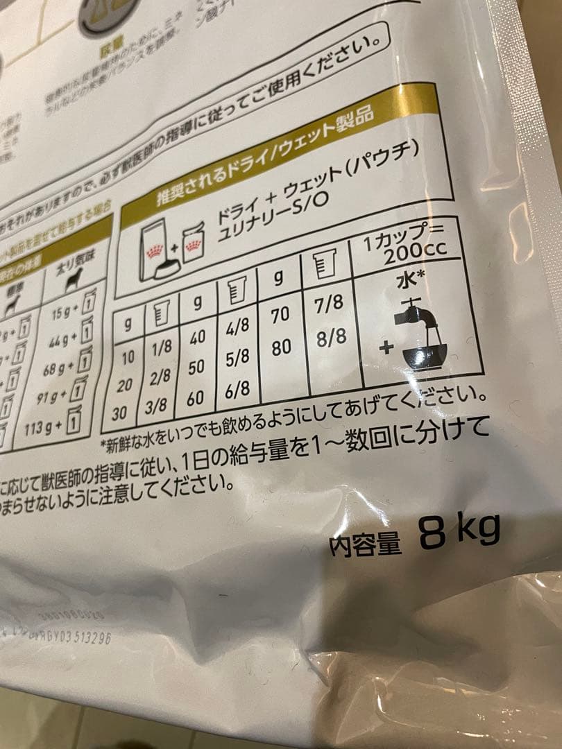  CANIN ユリナリーS/O 大容量8キロ小型犬用 5缶