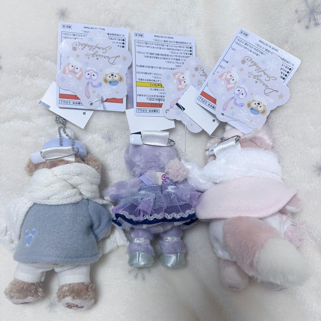 東京ディズニーシー　ダンシングスノーフレークス　ぬいぐるみバッジ　3体セット