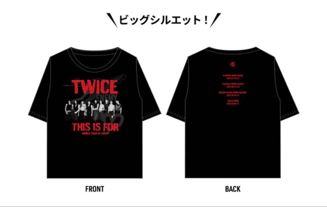 TWICE THIS IS FOR フォトTシャツ、バンダナset
