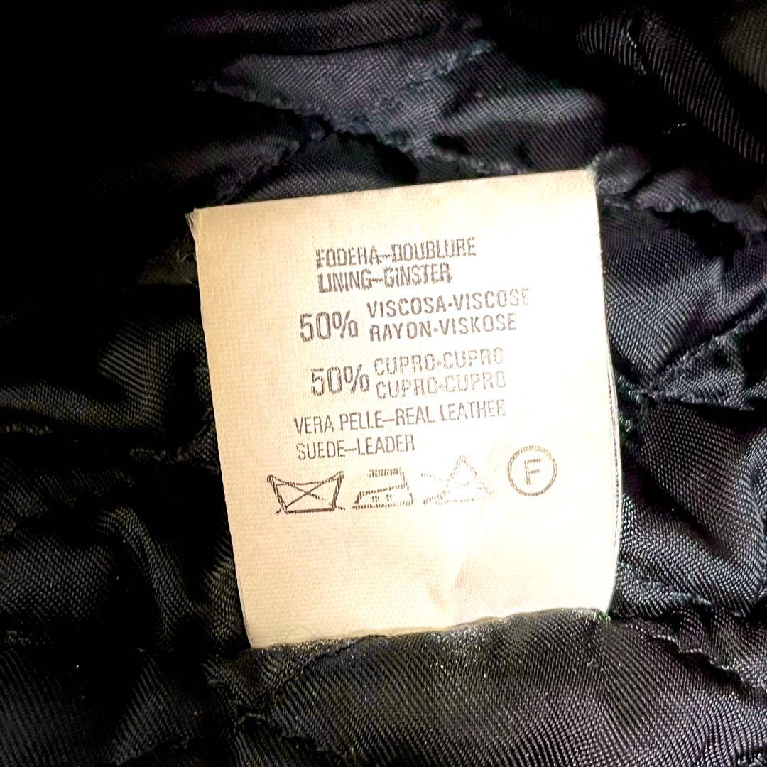 ✨希少✨PETER BROWN レザージャケット 切り替え ニット カシミヤ混