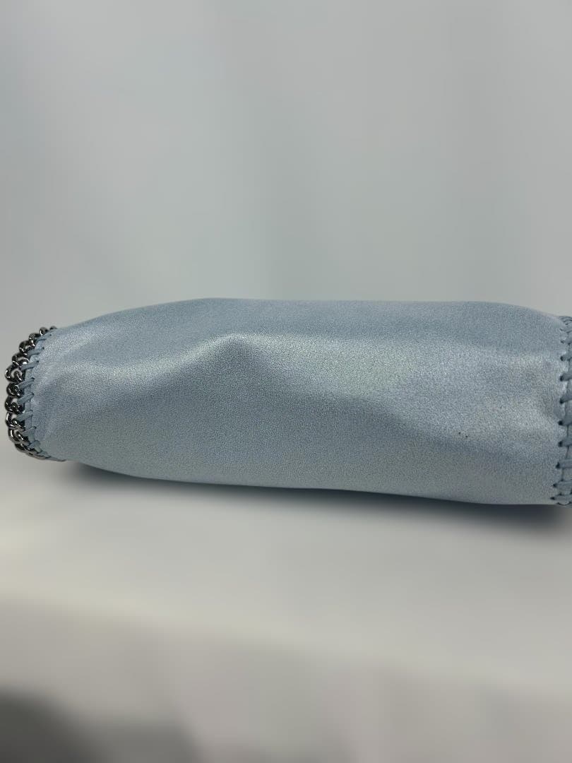 【美品】ステラマッカートニー ファラベラミニ バッグ ライトブルー シルバー