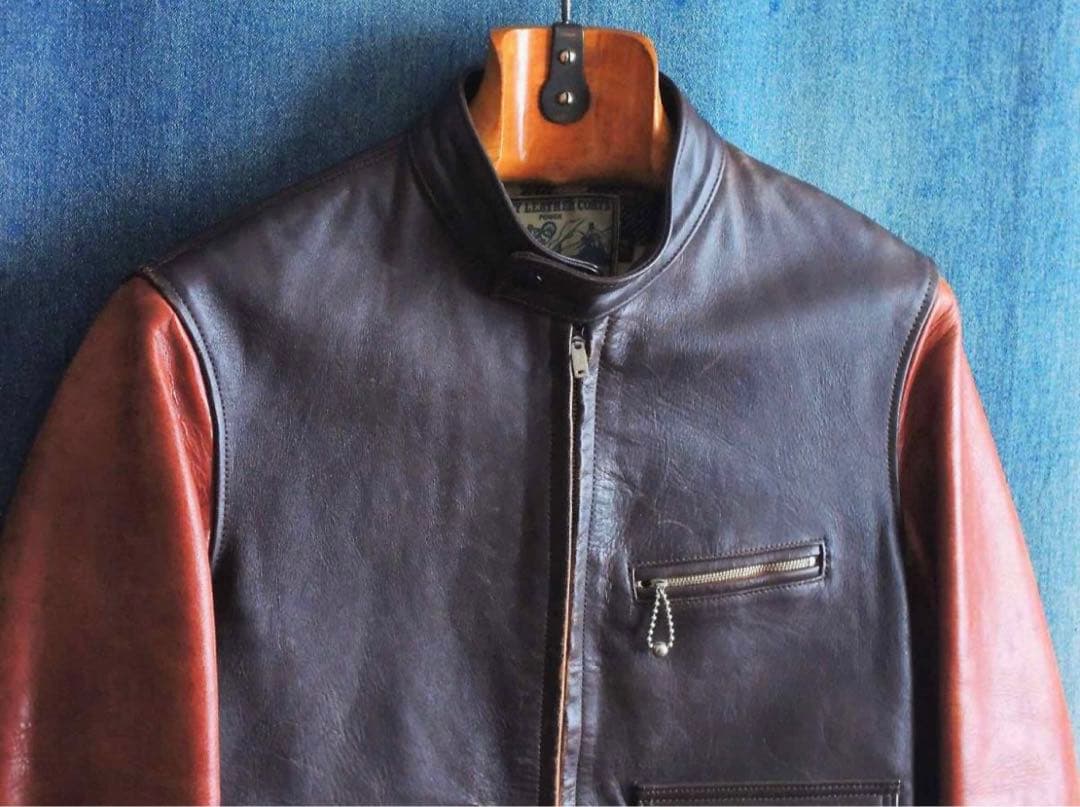 ジョーマッコイズのホースハイドシングルライダース