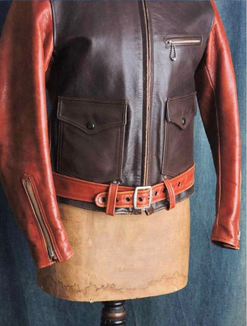 ジョーマッコイズのホースハイドシングルライダース