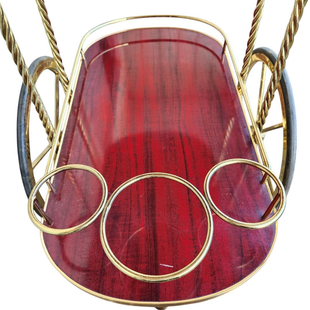 サービスカート　キッチン ワゴン ボトルラック　キッチン　アンティーク　レトロ